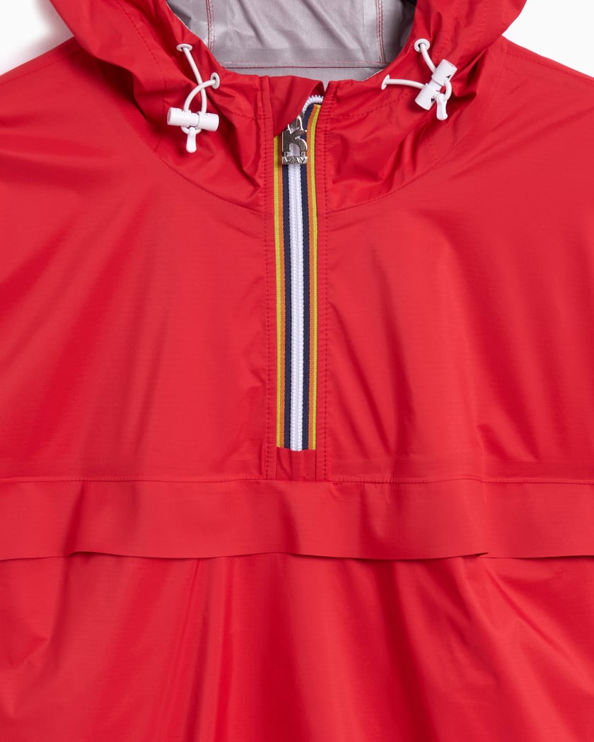 K-Way Terence 1965 Relaxed Unisex Rain Jacket Red K2142CW K-Way Terence 1965 Relaxed Unisex Rain Jacket Red K2142CW