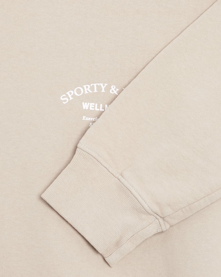 Sporty & Rich Wellness Studio Unisex Sweatshirt Beige