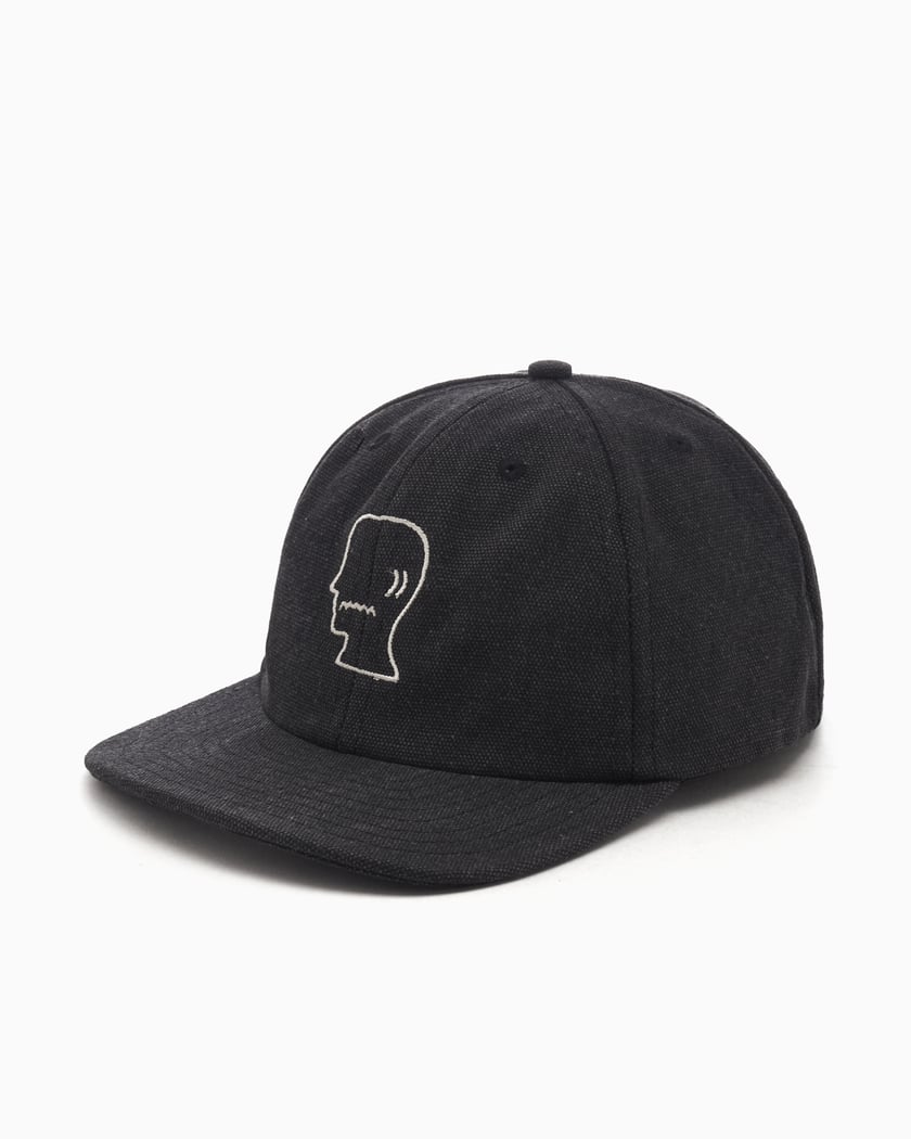 Brain Dead Unisex Washed Twill Logohead Cap Black