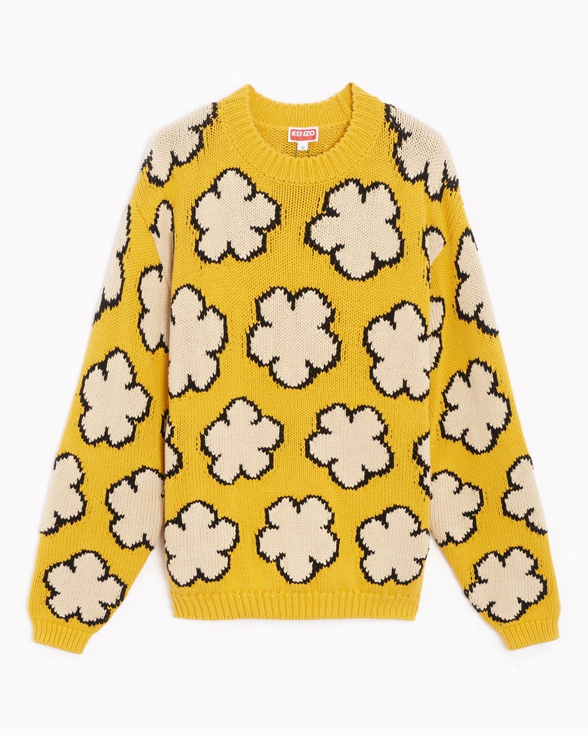 Kenzo BOKE FLOWER Men s Sweater Yellow FD55PU3563CI 40 FOOTDISTRICT