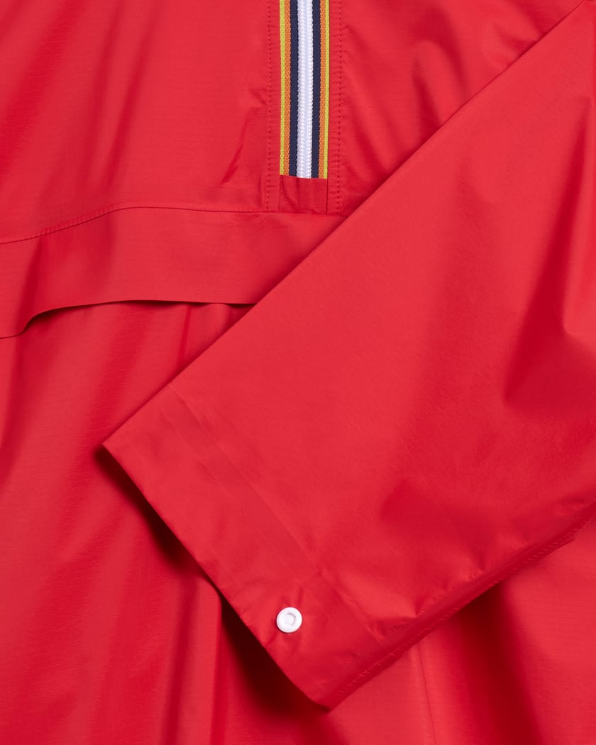 K-Way Terence 1965 Relaxed Unisex Rain Jacket Red K2142CW K-Way Terence 1965 Relaxed Unisex Rain Jacket Red K2142CW