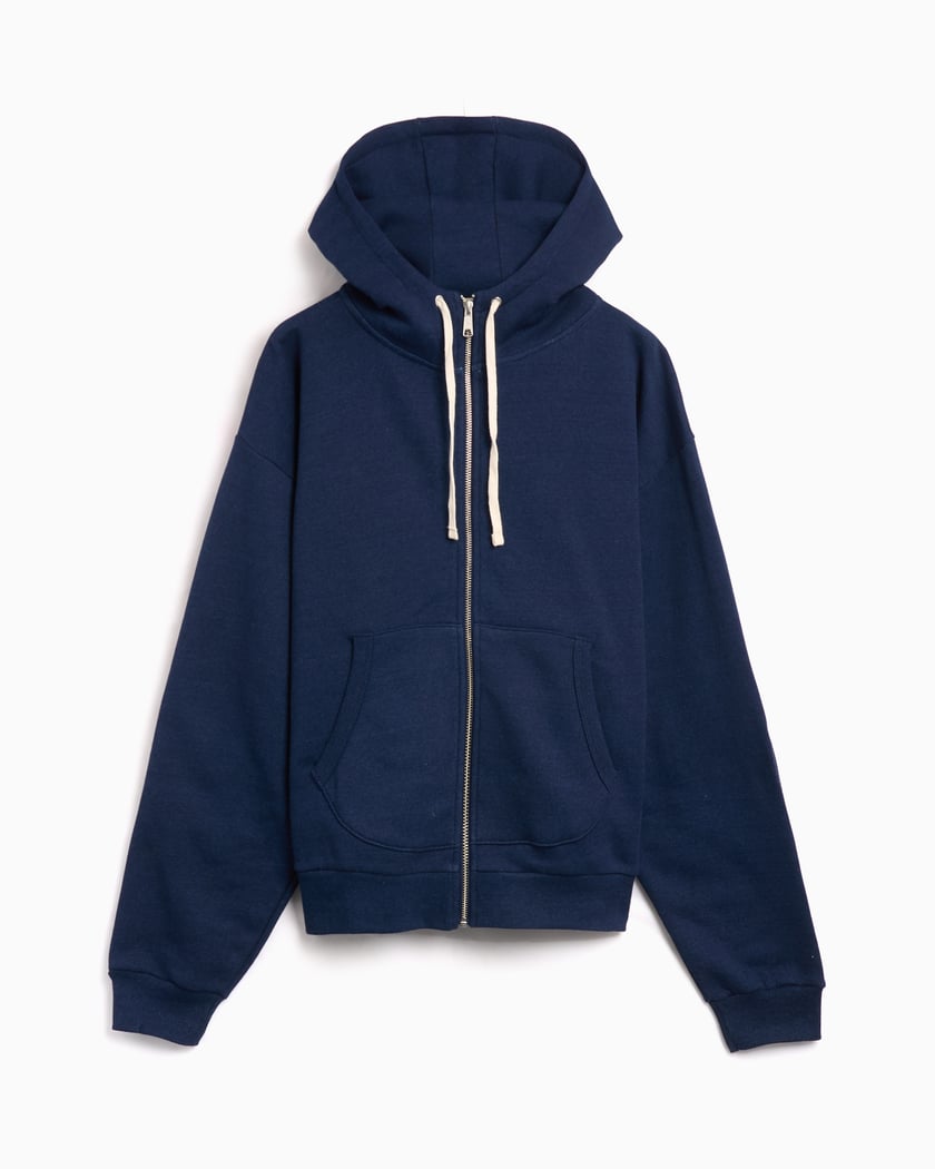 Brain Dead Padded Elbow Men's Zip Up Hoodie Blue