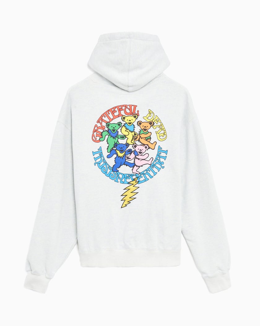 thisisneverthat® x Grateful Dead Lightning Men's Hoodie Gray