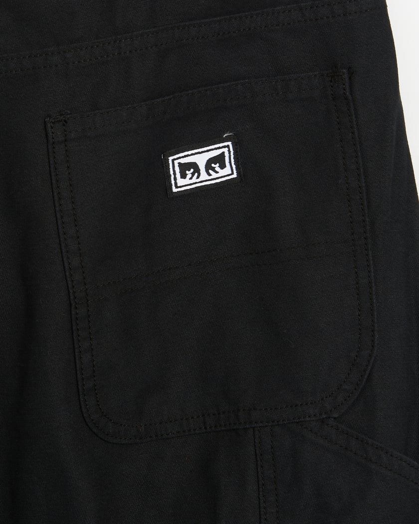 OBEY Clothing Big Timer Men's Twill Double Knee Pants Black OBEY Clothing Big Timer Men's Twill Double Knee Pants Black