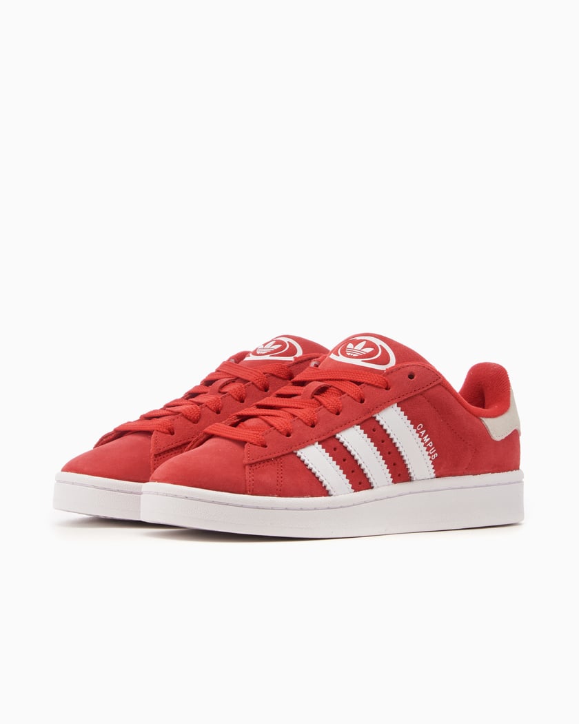 Tênis couro adidas sale originals campus vermelho