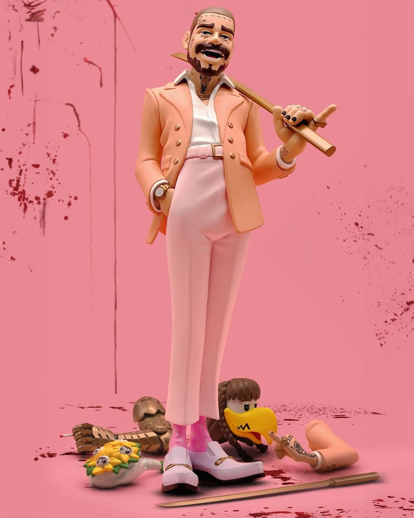 Superplastic x Post Malone The Legend Of Malone Pink PSTMLNAT FOOTDISTRICT