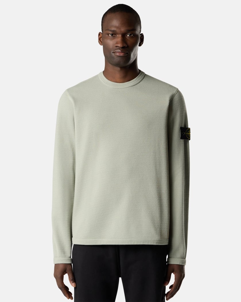 スティッチュ　Stone  スウェット S Stone Island Mesh Stitch Men's Sweatshirt Green L1S156100011-V0055