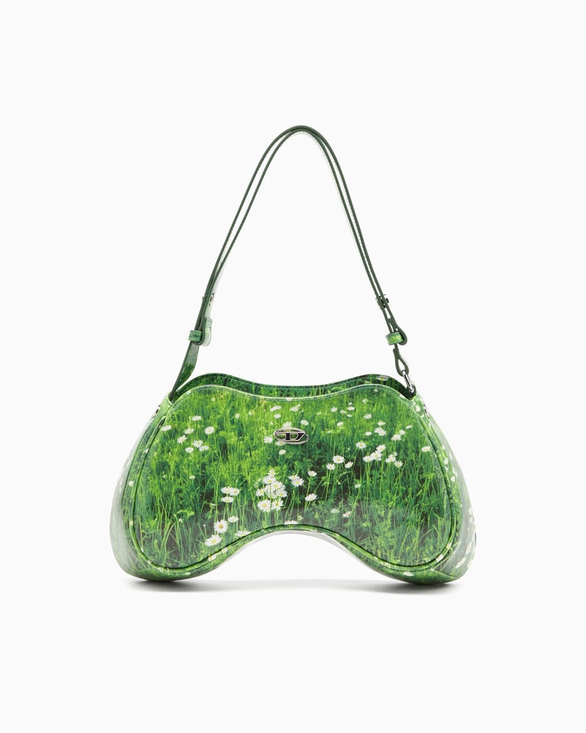 Diesel Play Unisex Shoulder Crossbody Bag Unisex Bag Green