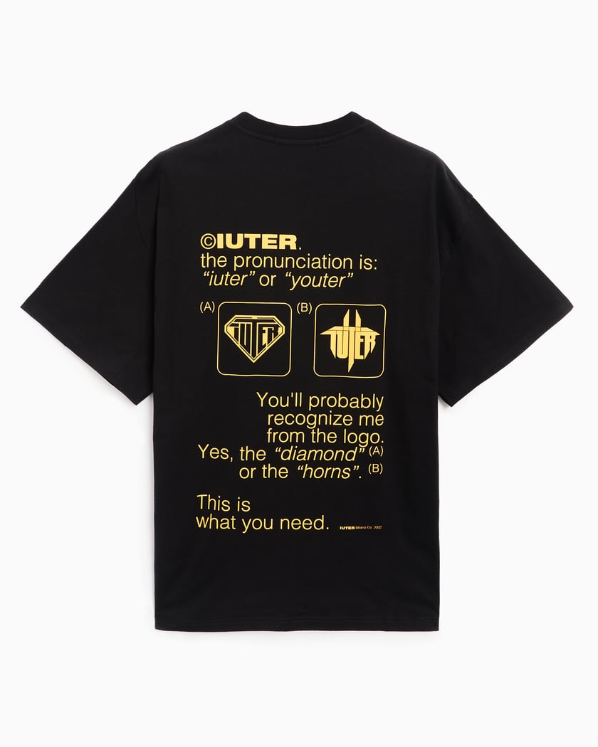 Iuter Sense Men s T Shirt Nero 24WITS06 BLACK FOOTDISTRICT