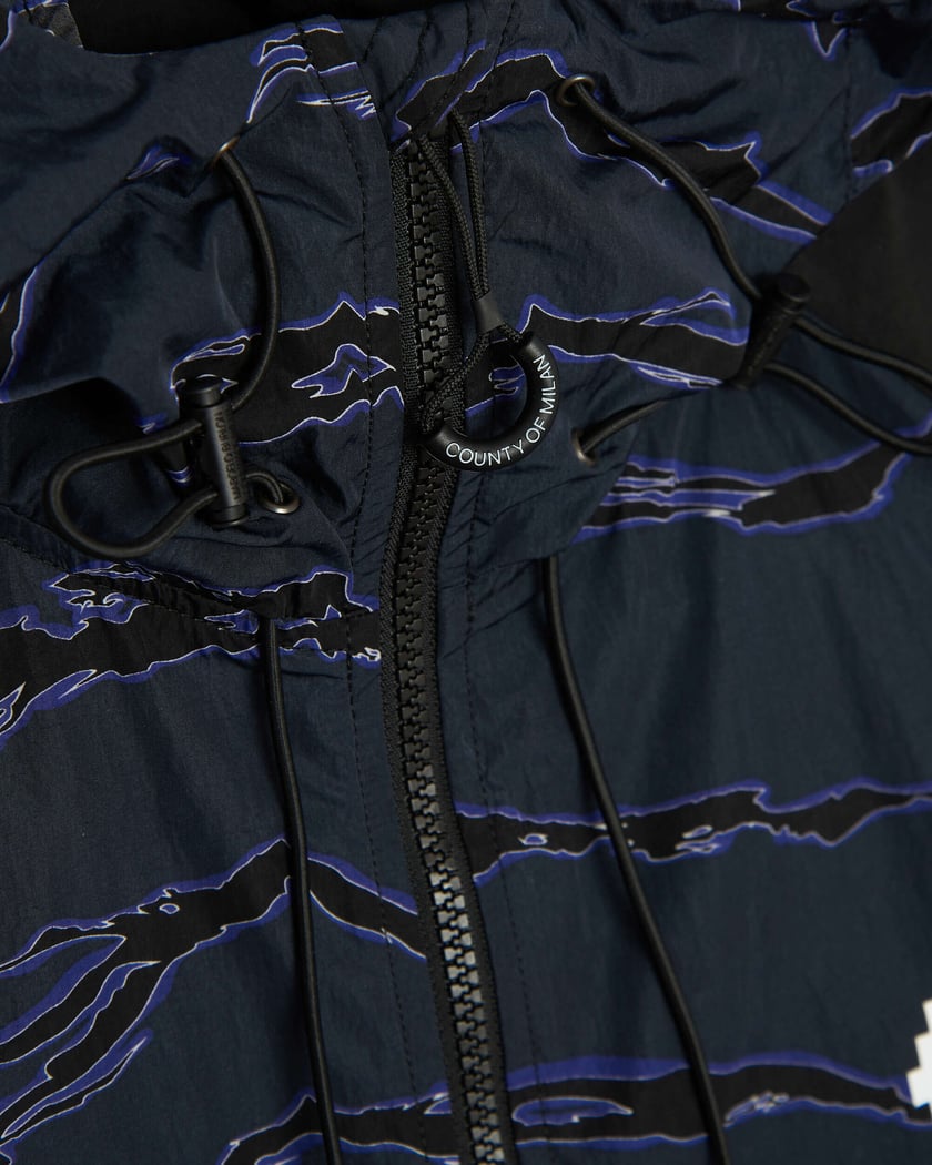 Marcelo Burlon All Over Camou Nylon Men s Windbreaker Multi