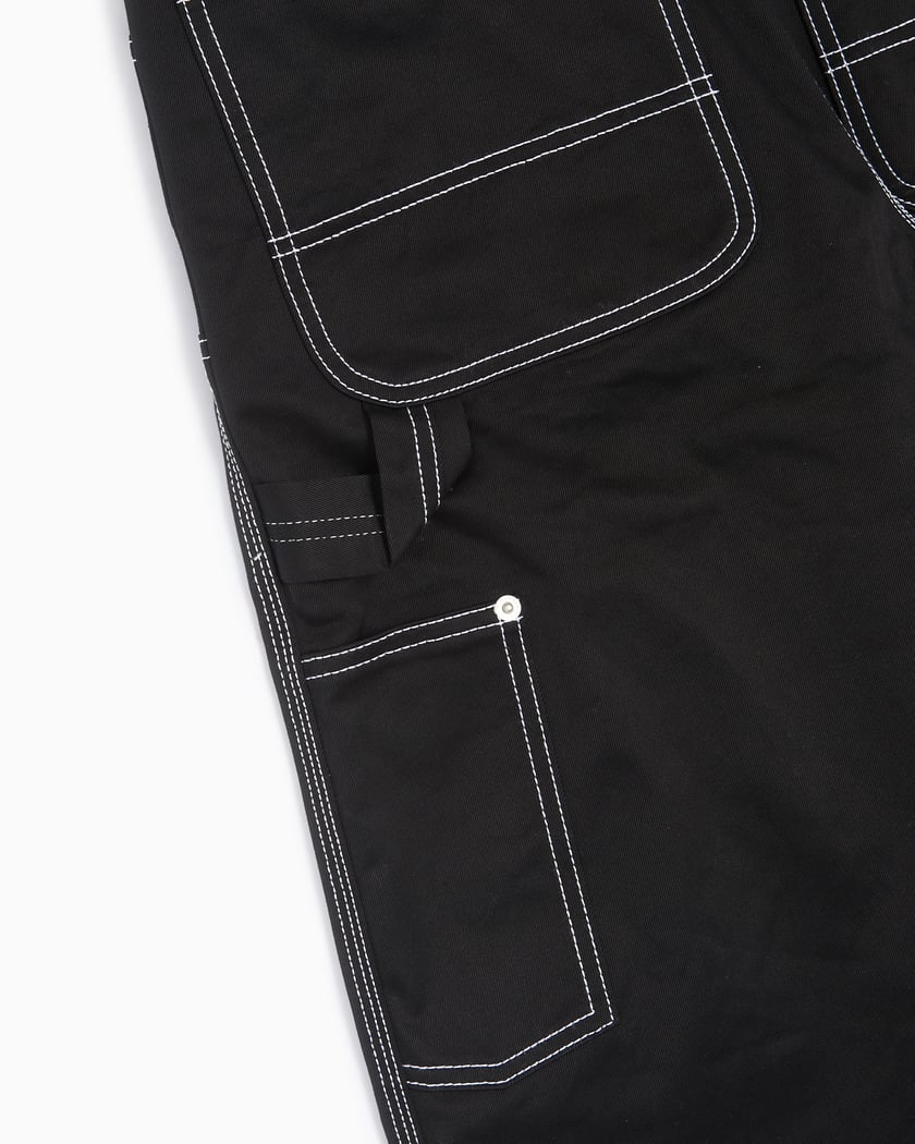 Heron Preston Canvas Carpenter Men's Pants Black Heron Preston Canvas Carpenter Men's Pants Black