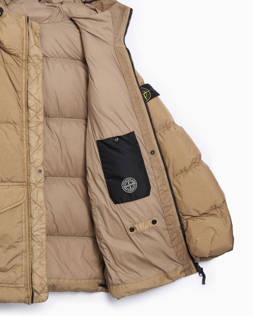 Stone island down jacket review store