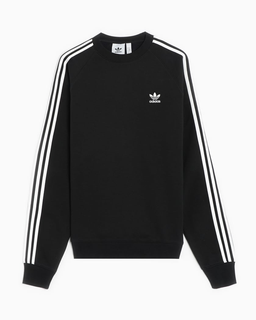 adidas Originals 3 Stripes Men s Sweatshirt Schwarz IM2087 FOOTDISTRICT