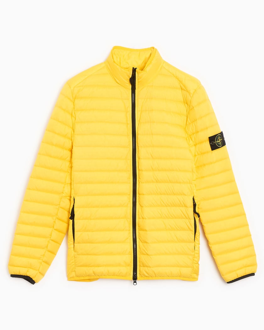 Stone Island Logo Patch Men s Bomber Yellow 781541524 V0030 FOOTDISTRICT