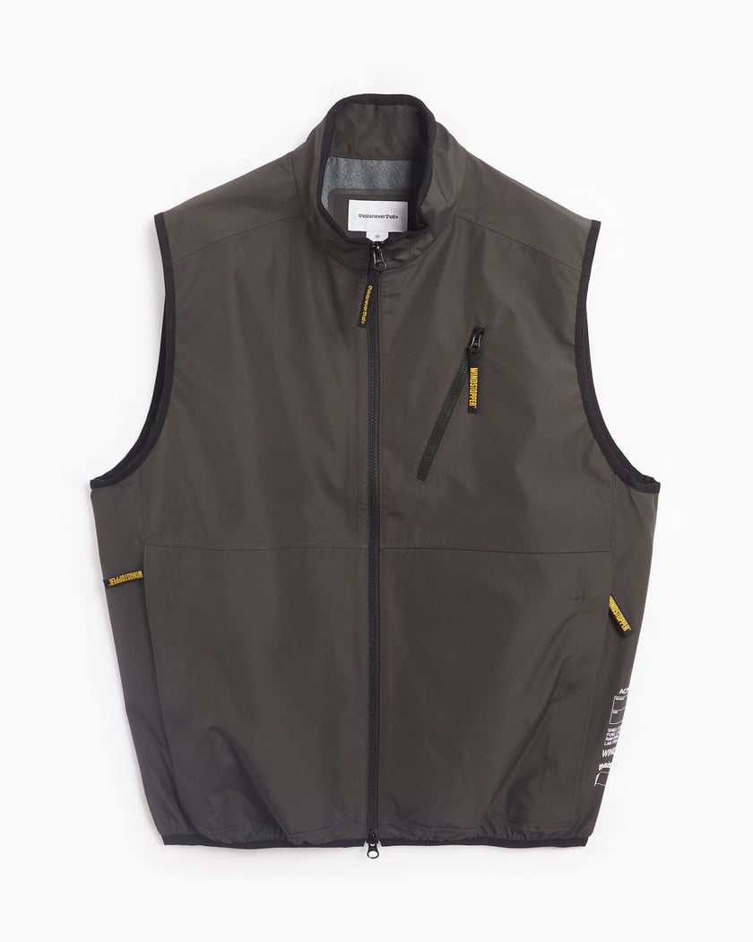 thisisneverthat Men s Gore Tex Infinium Active Tour Vest Black TN241WOWVL01 BLK FOOTDISTRICT