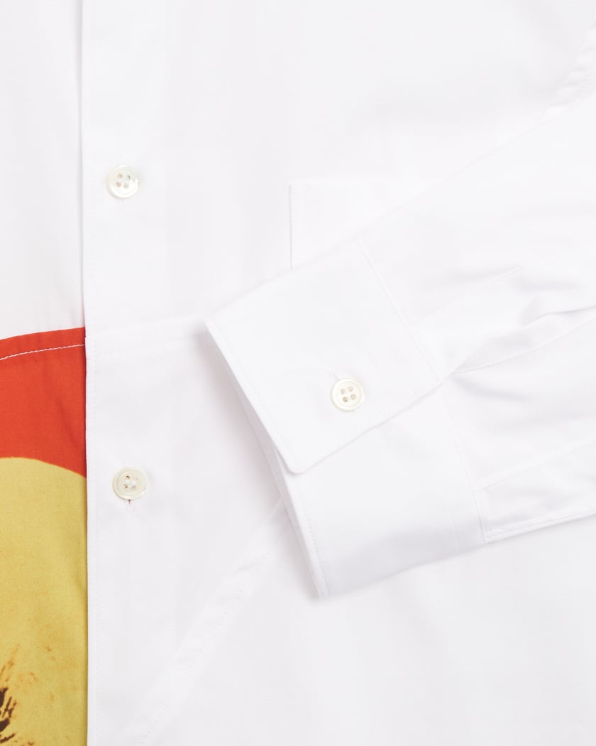 Comme Des Garçons Shirt Andy Warhol Men's Shirt White FM Comme Des Garçons Shirt Andy Warhol Men's Shirt White FM