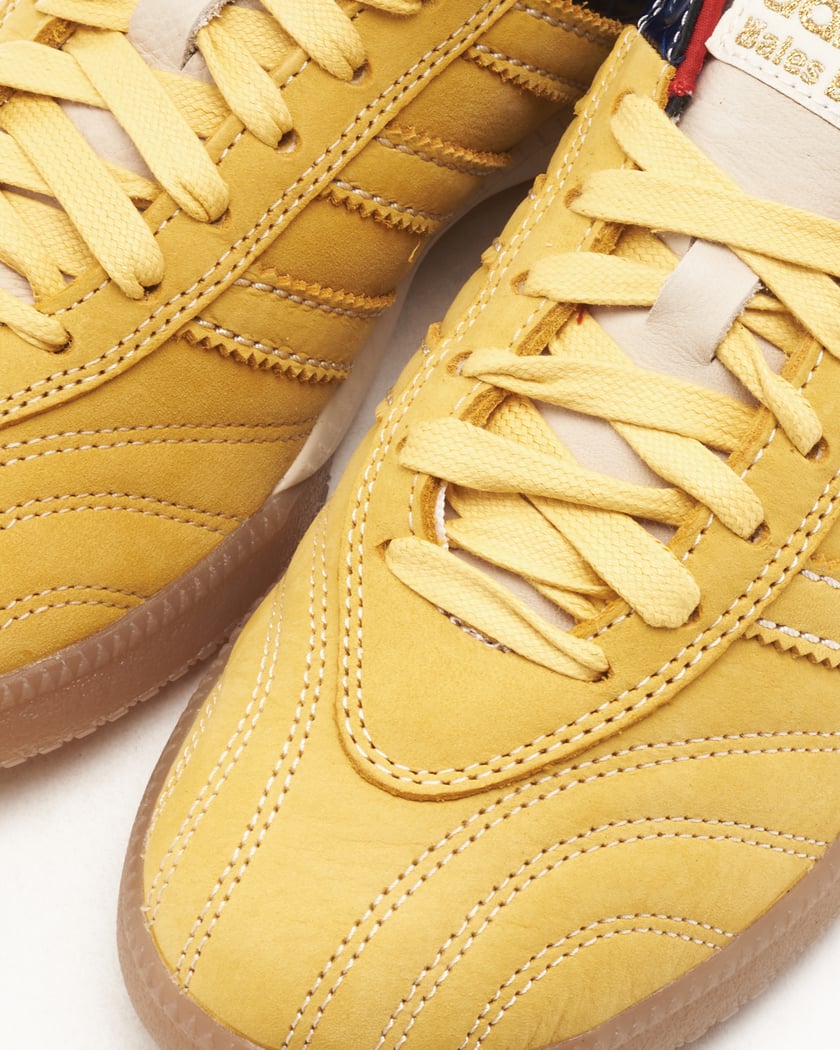 Adidas yellow suede online