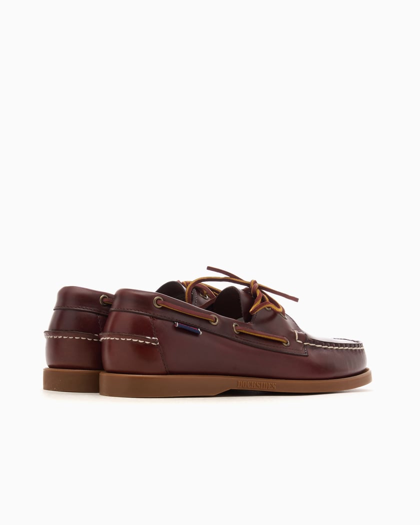 Sebago Portland Waxed Docksides Men's Shoes Brown 70000G0