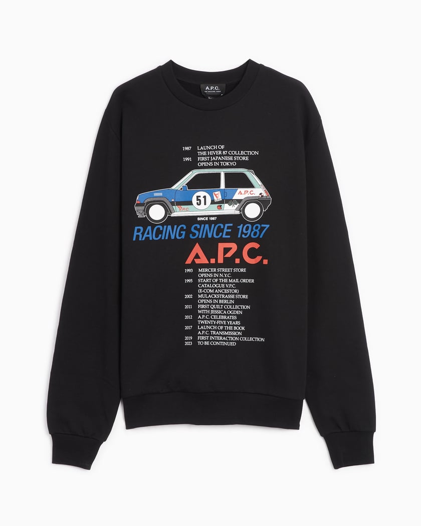 A.P.C. Mack Men s Sweatshirt Black COFAX H27812 LZZ FOOTDISTRICT