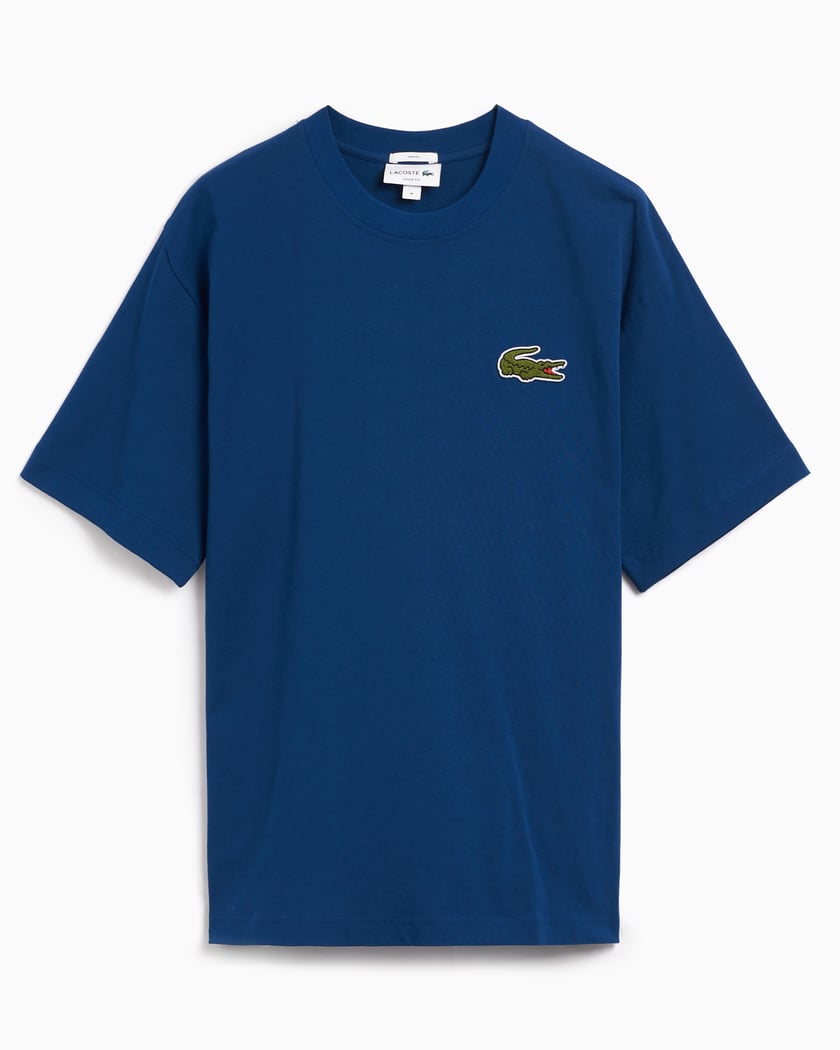 Lacoste Logo Unisex T Shirt Blue TH2745 00 HBM FOOTDISTRICT