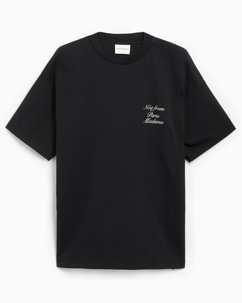 【関税&送料込】DROLE DE MONSIEUR T-shirts and Polos Black 関税&送料込】DROLE DE MONSIEUR T-shirts and Polos Black DDM