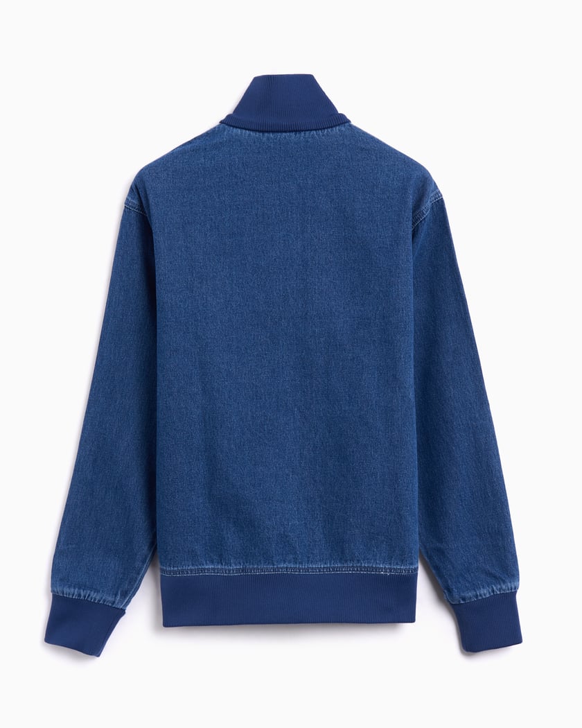 adidas Adicolor Denim Firebird Track Top - Blue | Free