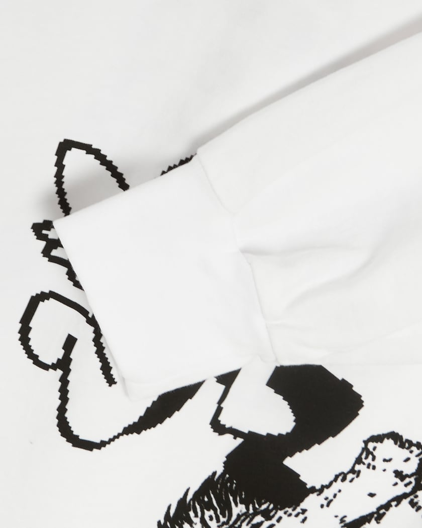 Aries Graphic Mashup Men's Long Sleeve T-Shirt White