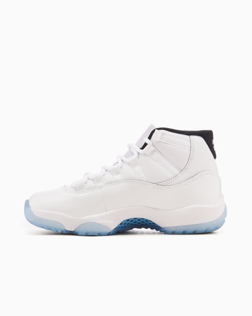 blue and white low top 11s