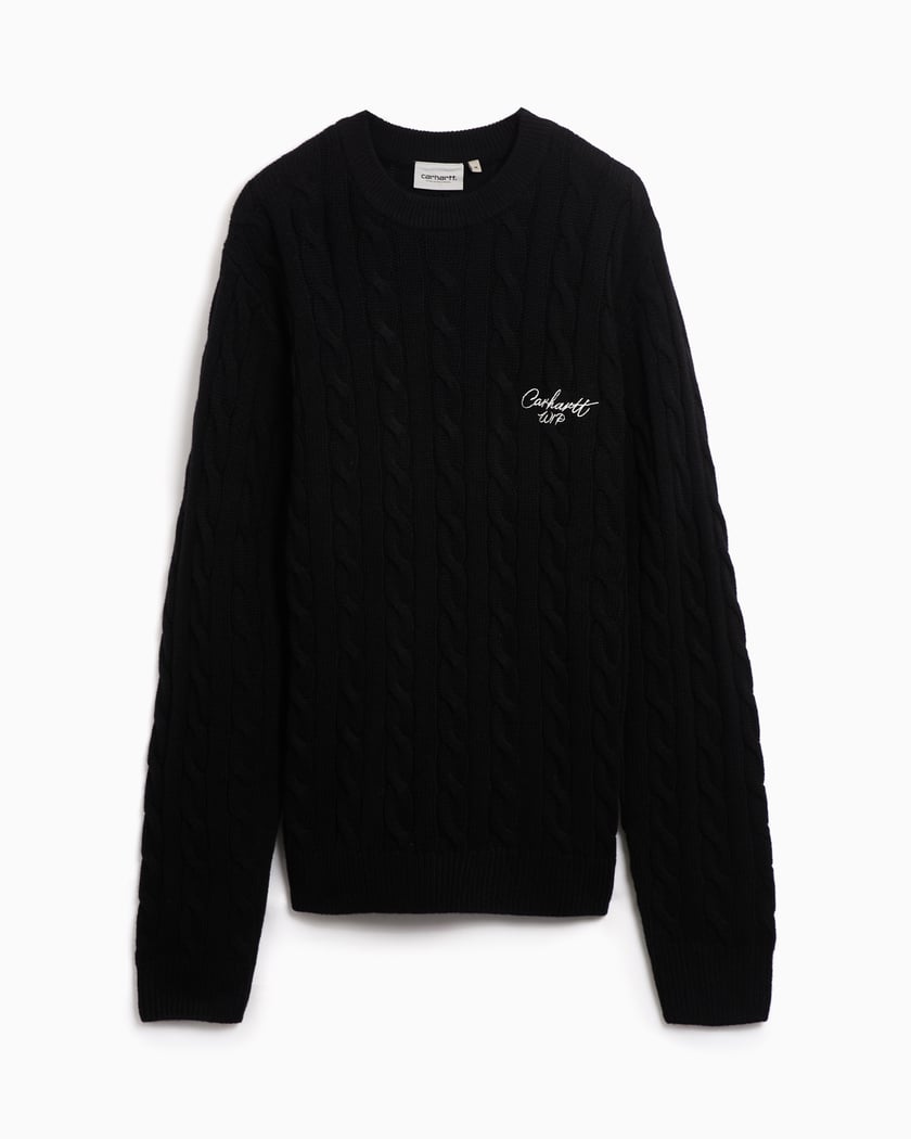 Carhartt WIP Signature Unisex Sweater Black I033885 K02XX FOOTDISTRICT