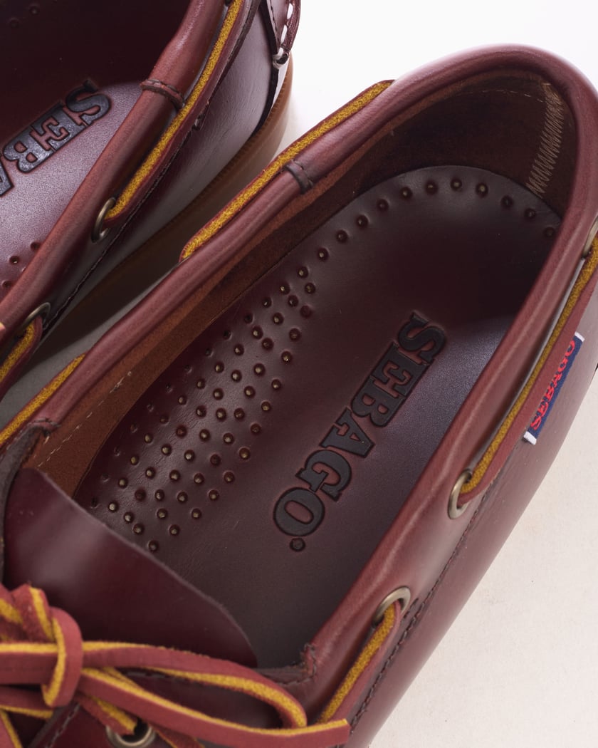 Sebago Portland Waxed Docksides Men's Shoes Brown 70000G0-A2O