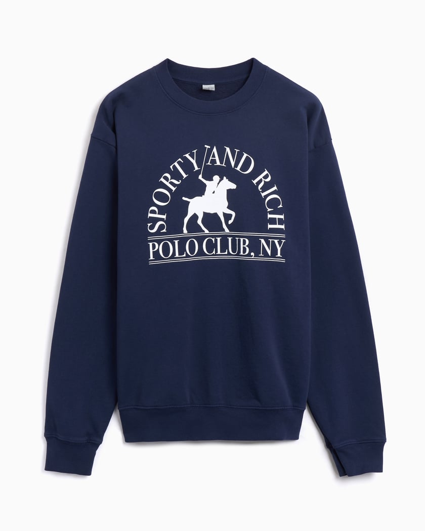 Sporty & Rich 94 Country Club Unisex Sweatshirt Gray CR856HG