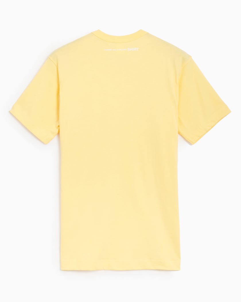 Comme Des Garcons Shirt Men s Knit T Shirt Yellow FN T015 W24 1 FOOTDISTRICT