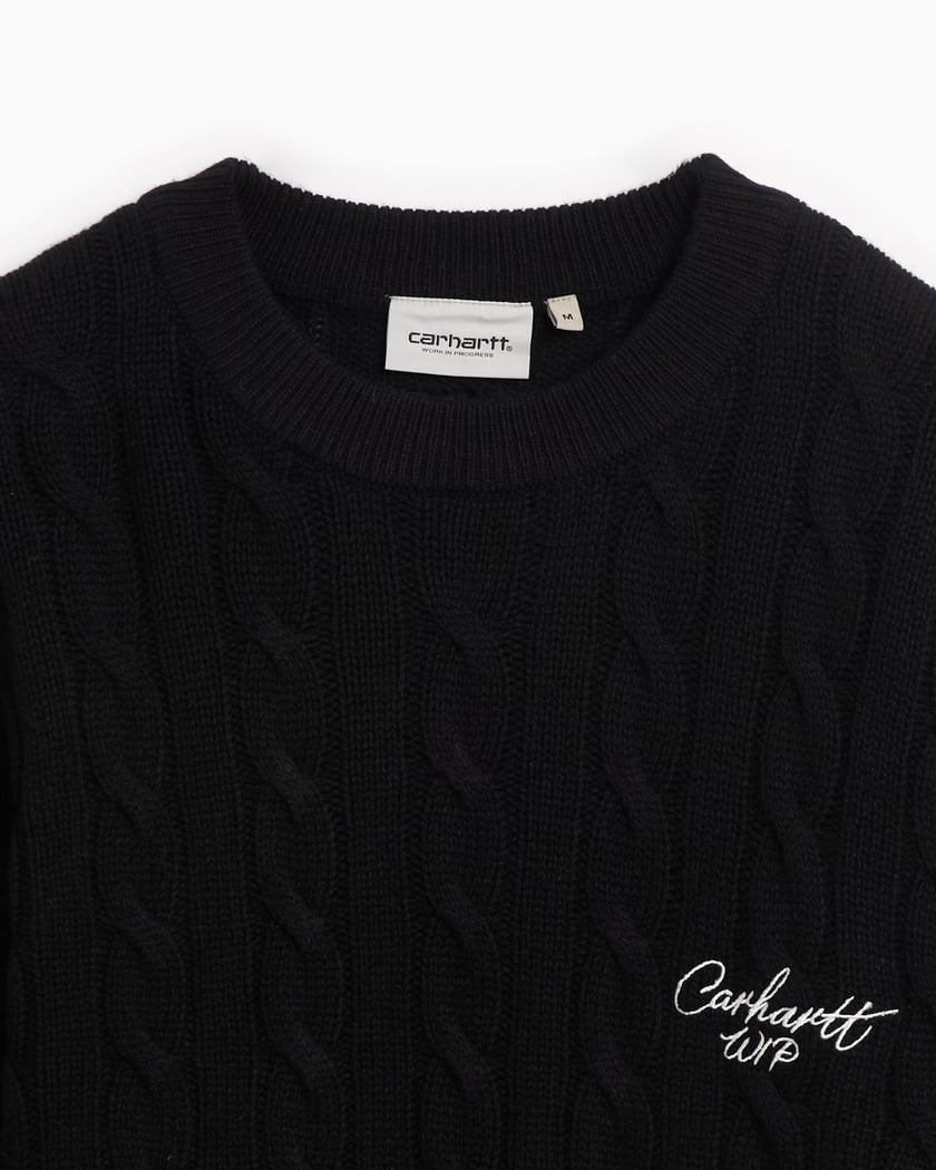 Carhartt WIP Signature Unisex Sweater Black I033885 K02XX FOOTDISTRICT
