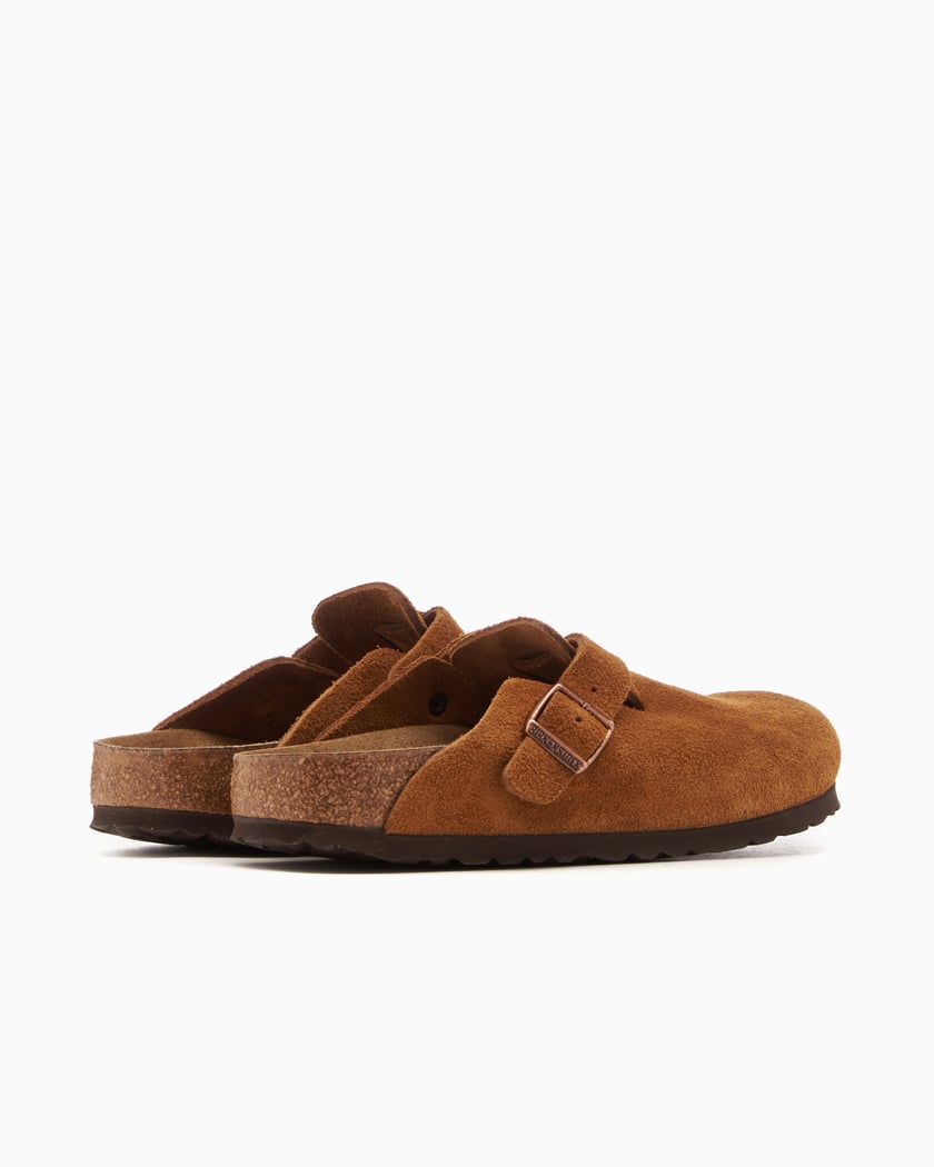 Birkenstock boston suede leather discount