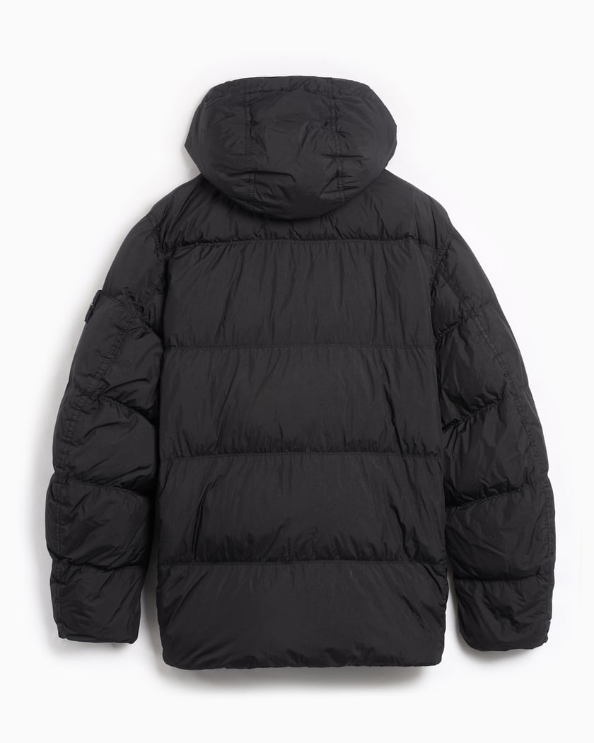 Mens stone island jacket black outlet