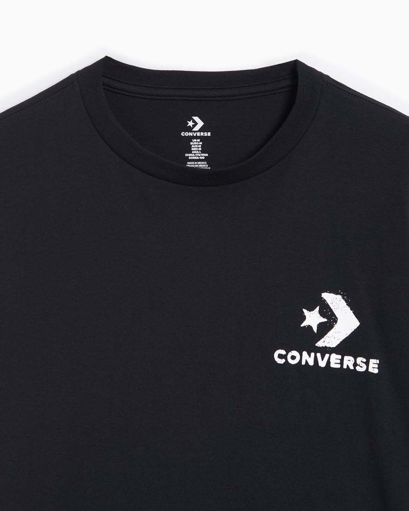 Converse black shirt sales