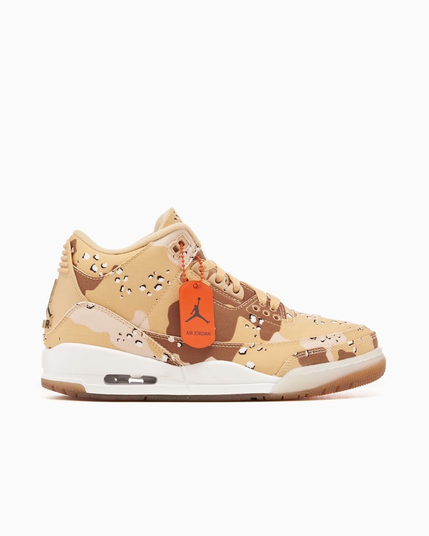 Air Jordan x WNBA Women s 3 Retro Tex Desert Camo Beige HM4301 200 FOOTDISTRICT