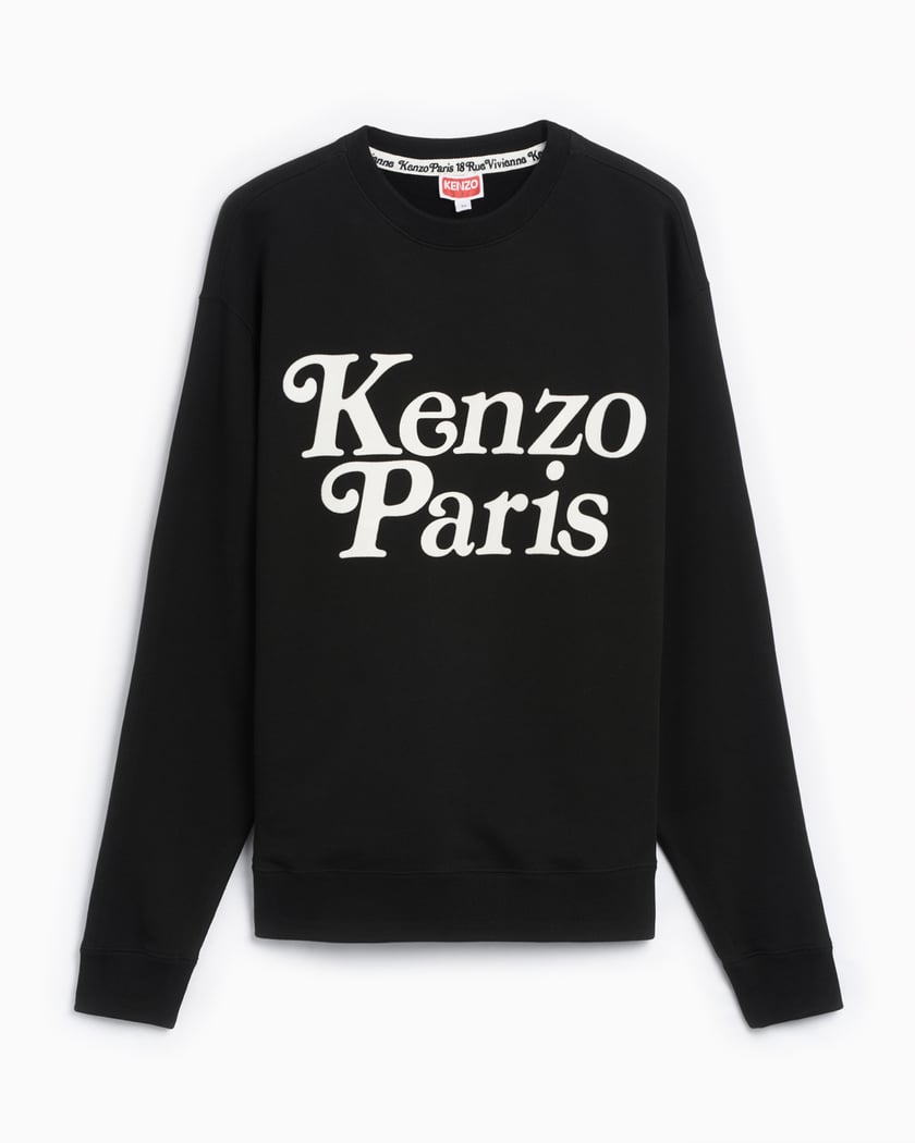 KENZO Parisスウェット ブラック Kenzo By Verdy Kenzo Paris Logo Men's Sweatshirt Men's Sweatshirt