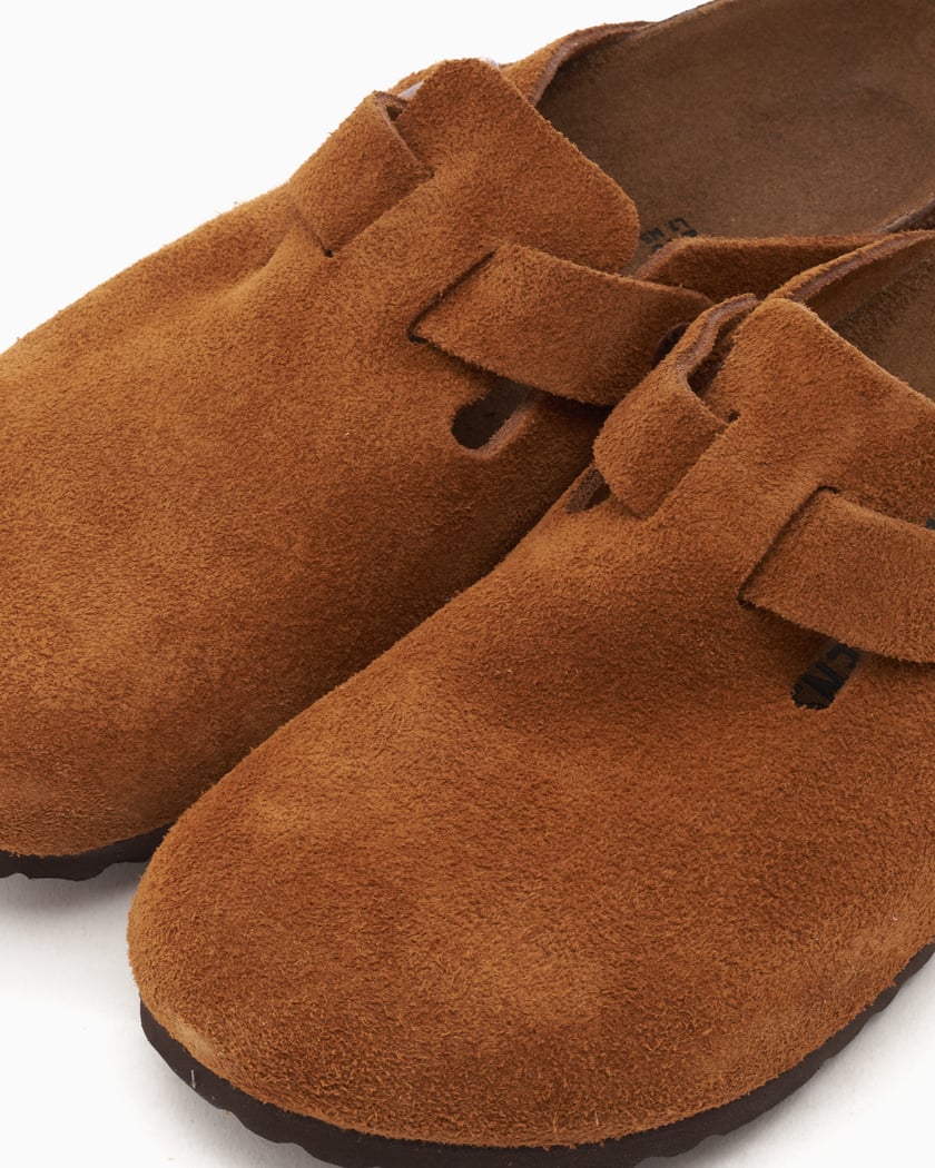 Birkenstock boston suede mink deals