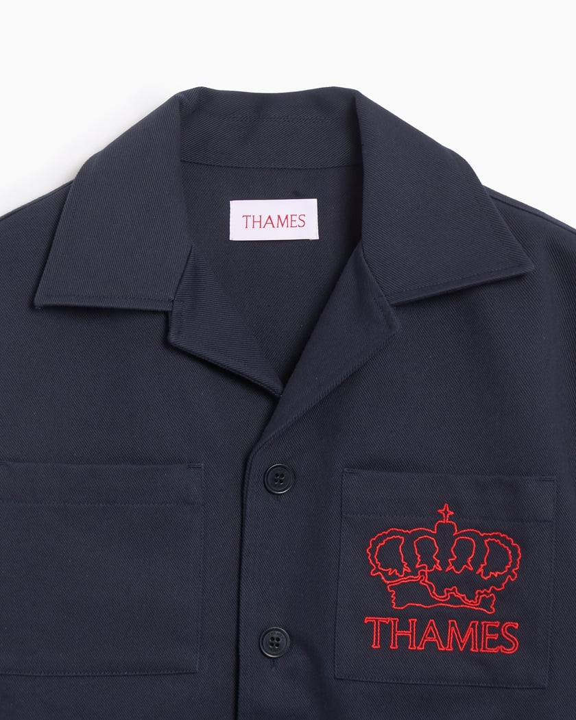 THAMES MMXX. Letters Men's T-Shirt Blue MMXX0124TEETQE004
