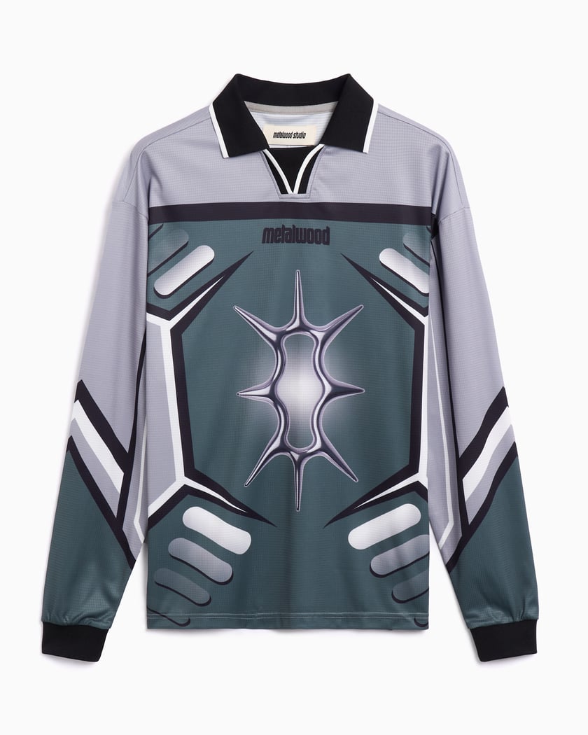 Metalwood Graphic Long-Sleeved Men's Jersey T-Shirt Purple