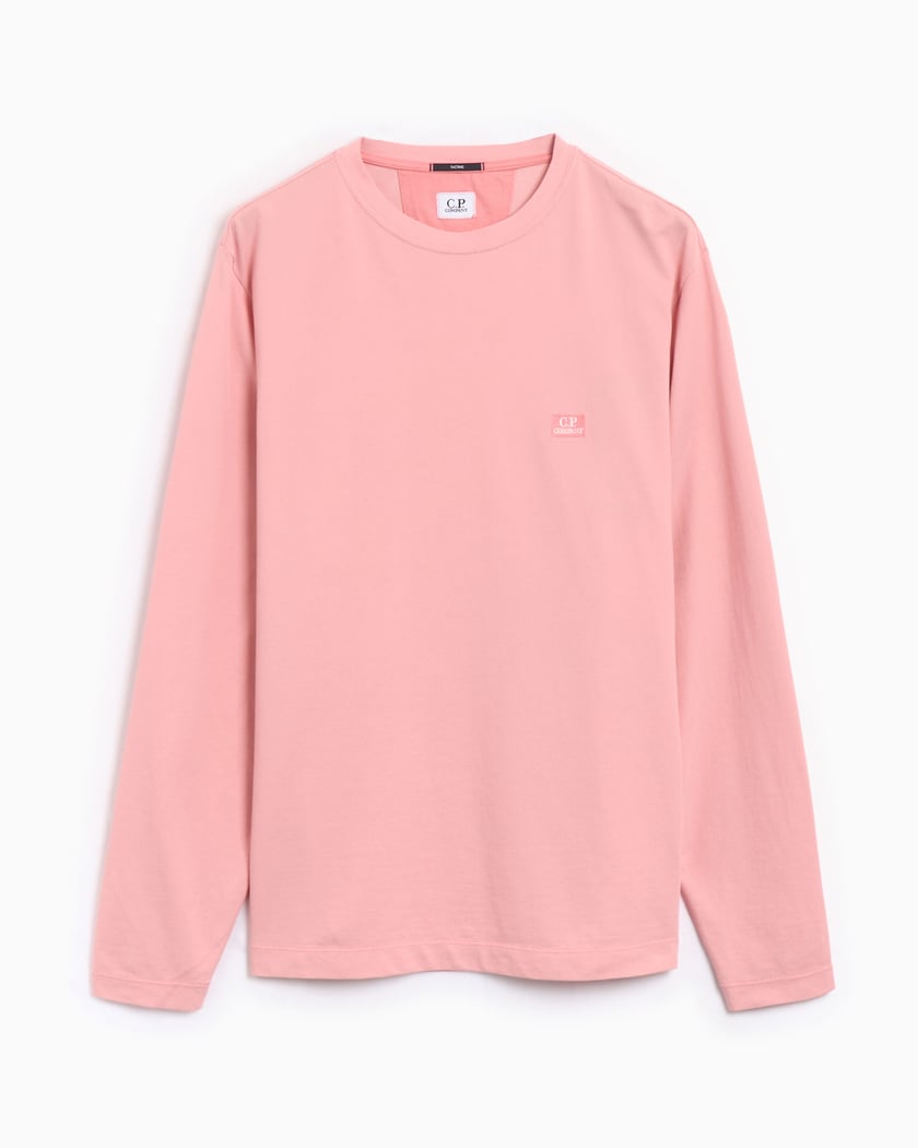 CP Company Men's Long Sleeve T-Shirt Pink 18CMTS131A006263G