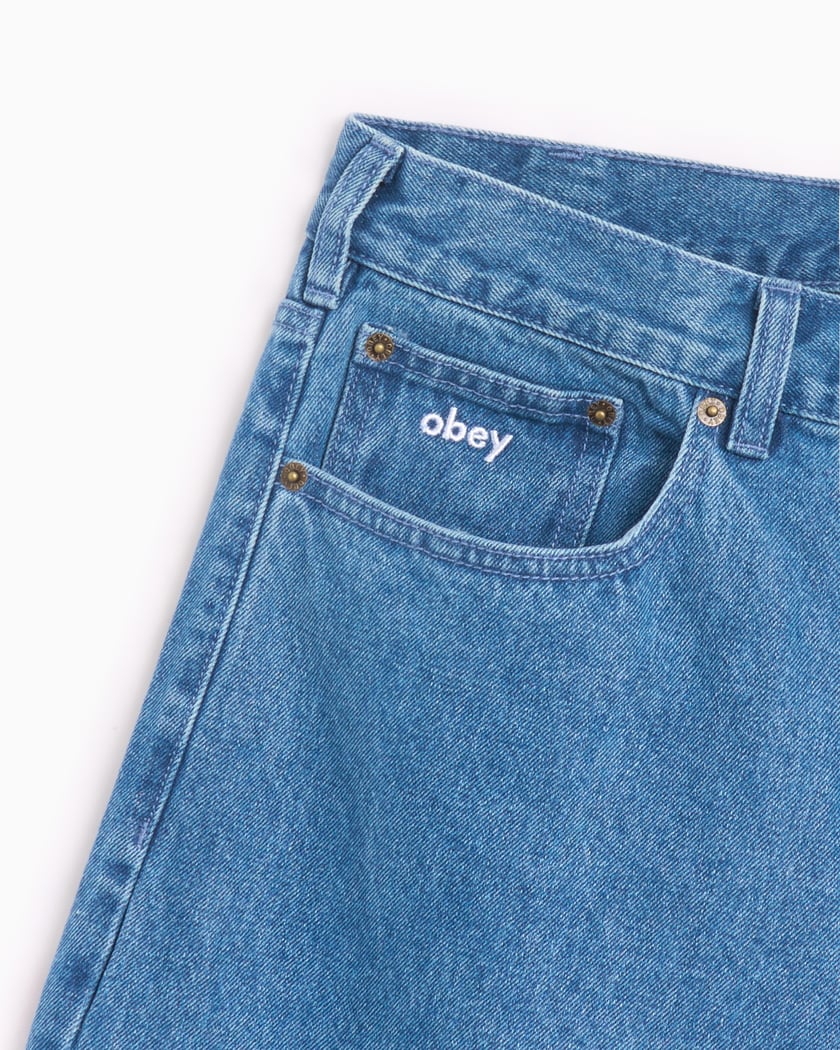 OBEY Clothing Bigwig Men's Baggy Denim Pants Blue 142010087