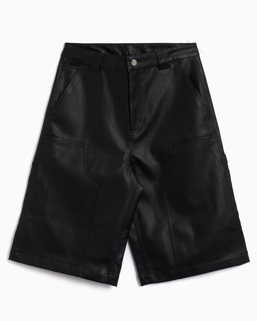 Pleather shorts shop