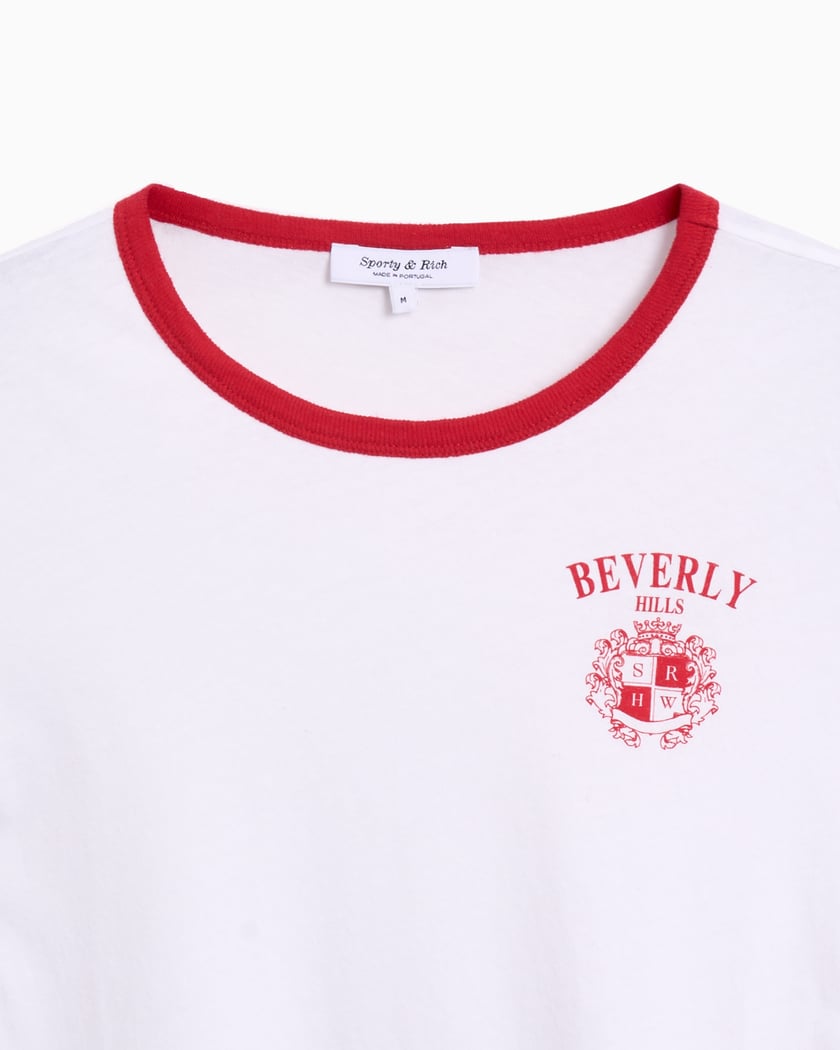 Buy Cool Shirts Men's Ringer Tee Shirt, Small White/Red