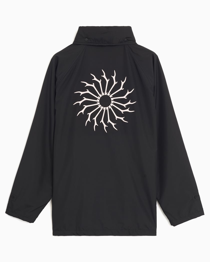 South2 West8 Coach Men's Light Jacket Black QV566-D-Black