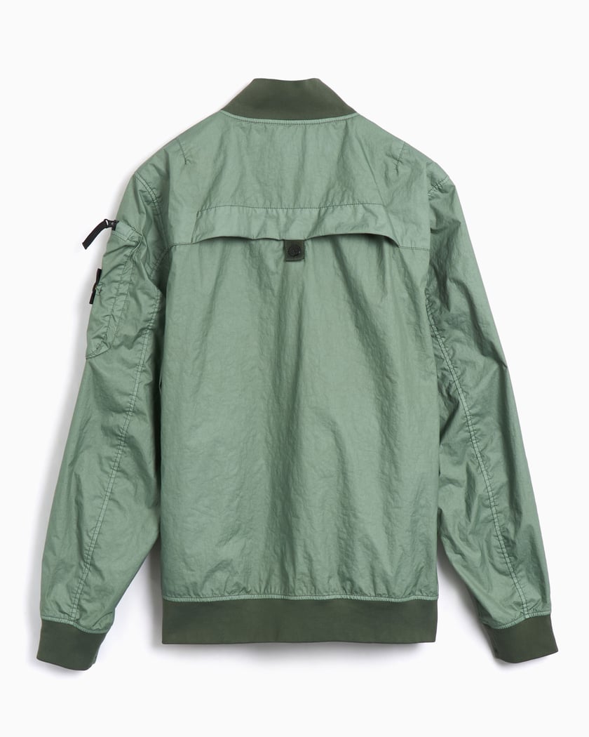 Stone Island Men's Bomber Jacket Green K1S154100004S0A21 Stone Island Men's Bomber Jacket Green K1S154100004S0A21