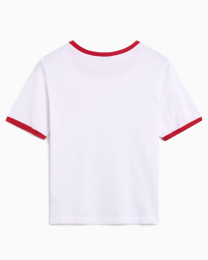 Buy Cool Shirts Men's Ringer Tee Shirt, Small White/Red