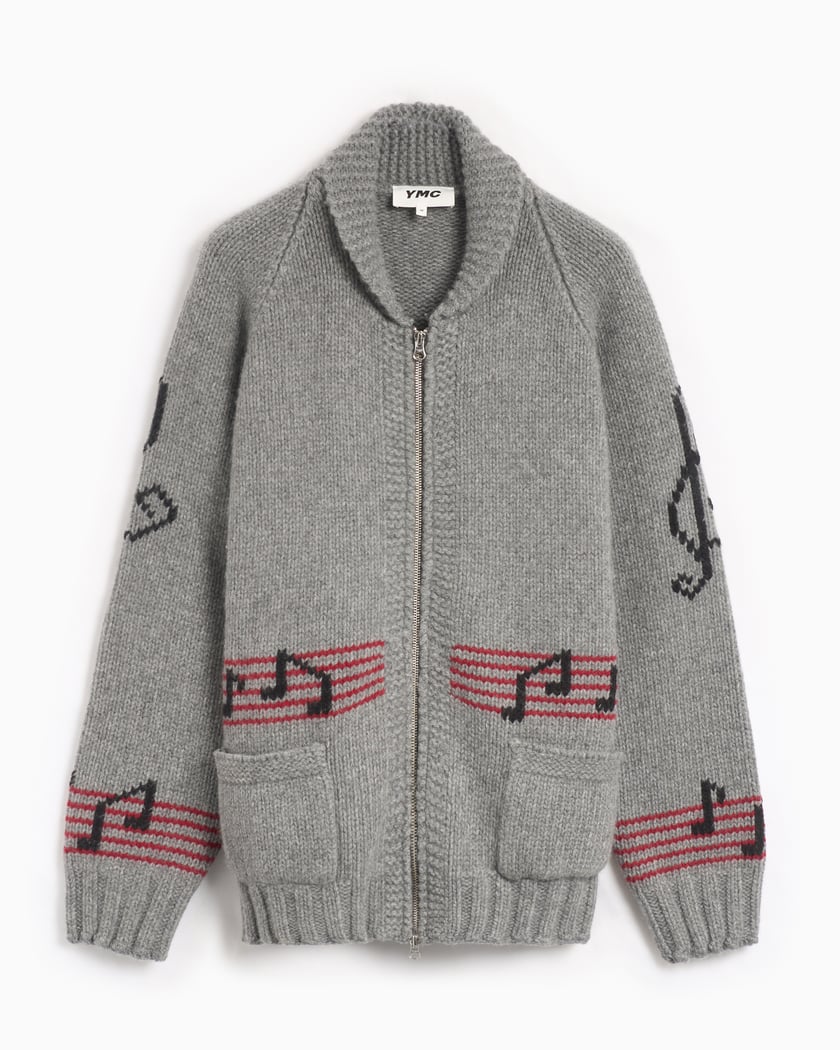 YMC Cowichan Men s Cardigan Ref. P8XAK GREY Colour Gray Size M