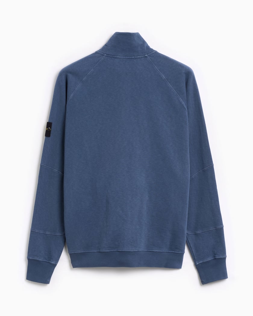 Stone Island Men s Zip Sweatshirt Blue 801565960 V0124 FOOTDISTRICT
